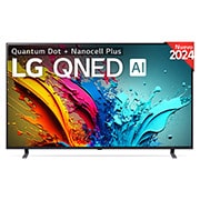 LG 86 pulgadas TV LG QNED 4K serie AI QNED85  con Smart TV WebOS24, 86QNED85T6C