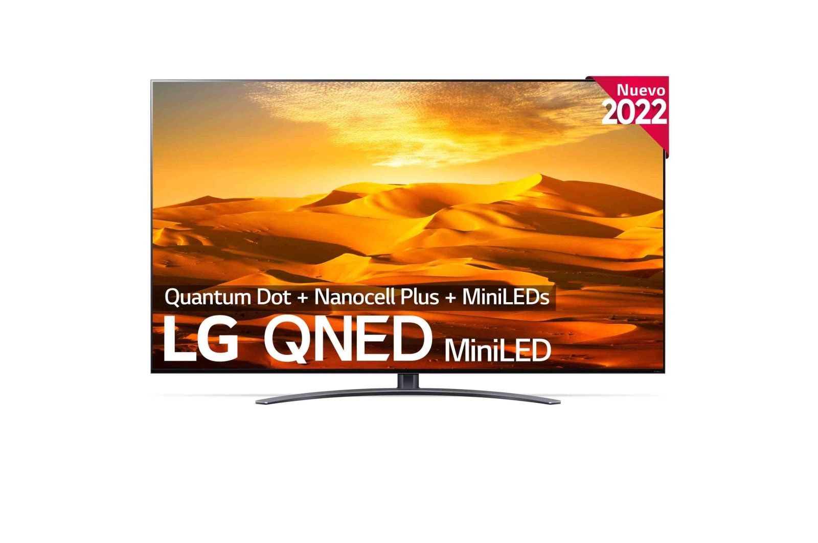 LG Televisor LG 4K QNED Mini LED, Procesador Inteligente de Gran Potencia 4K α7 Gen 5 con IA, compatible con el 100% de formatos HDR, HDR Dolby Vision y Dolby Atmos, Smart TV webOS22, perfecto para Gaming, 86QNED916QA