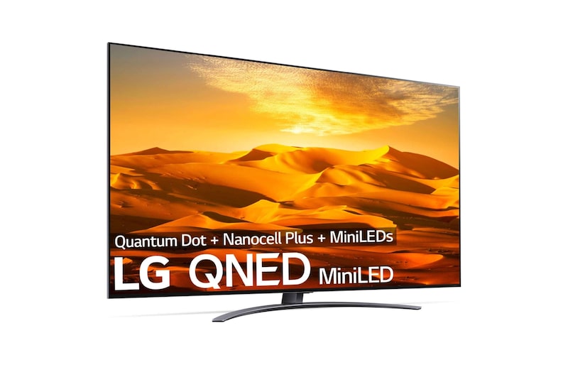 LG TV LG QNED MiniLED 4K 65'' Serie 91, Procesador Gran Potencia, Dolby Vision / Dolby Atmos, Smart TV webOS22, perfecto para gaming., 65QNED916QE