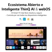 LG TV LG QNED MiniLED 4K 65'' Serie 91, Procesador Gran Potencia, Dolby Vision / Dolby Atmos, Smart TV webOS22, perfecto para gaming., 65QNED916QE