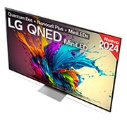 LG 86 pulgadas TV LG QNED MiniLED 4K serie AI QNED91  con Smart TV WebOS24, 86QNED91T6A