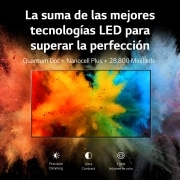 LG TV LG QNED MiniLED 8K 86'' Serie 99, Procesador Máxima Potencia, Dolby Vision / Dolby Atmos, Smart TV webOS22, perfecto para gaming., 86QNED999QB