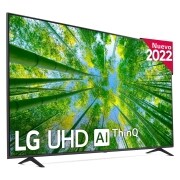 LG Televisor LG 4K UHD, Procesador Inteligente de Gran Potencia 4K α7 Gen 5 con IA, compatible con formatos HDR 10, HLG y HGiG, Smart TV webOS22., 86UQ80006LB