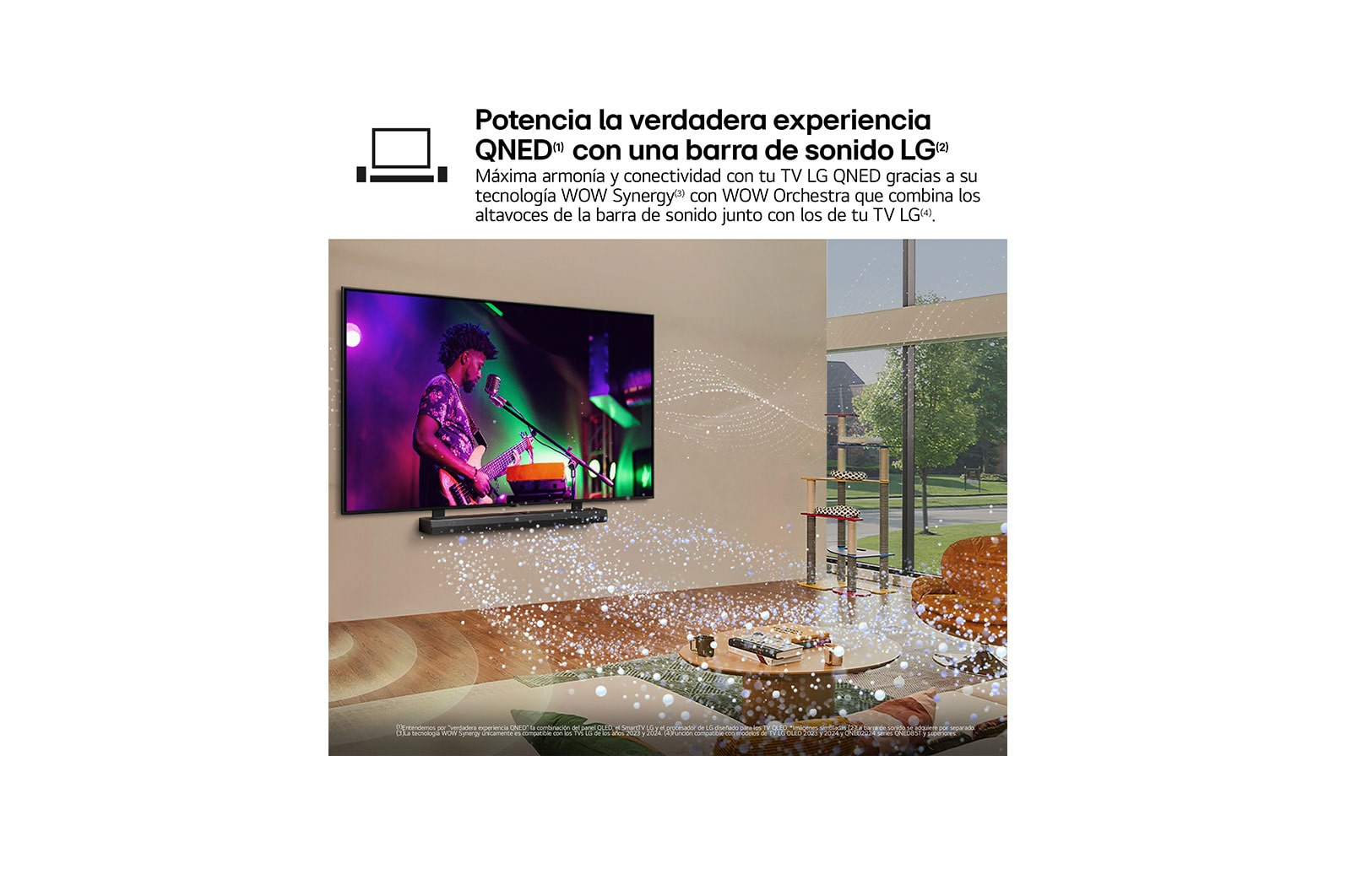 LG 98 pulgadas TV LG QNED 4K serie AI QNED89  con Smart TV WebOS24, 98QNED89T6A