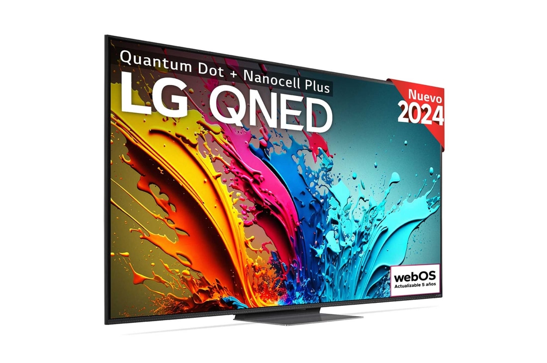 LG 65 pulgadas TV LG QNED 4K serie AI QNED87  con Smart TV WebOS24, 65QNED87T6B