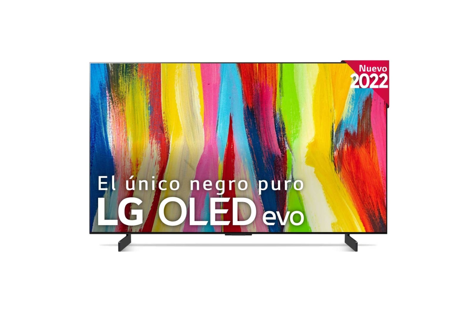 LG Televisor LG  4K OLED evo, Procesador Inteligente de Máxima Potencia 4K a9 Gen 5 con IA, compatible con el 100% de formatos HDR, HDR Dolby Vision, Dolby Atmos, Smart TV webOS22, el mejor TV para Gaming., OLED42C24LA