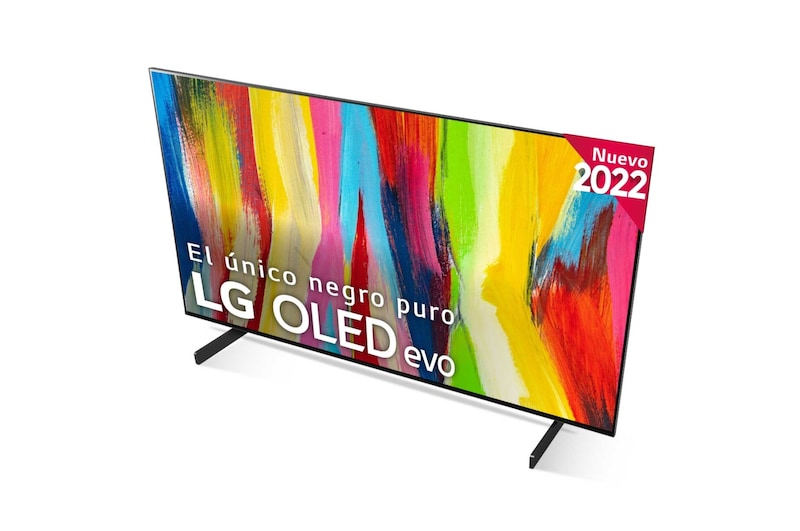 LG Televisor LG 4K OLED evo, Procesador Inteligente de Máxima Potencia 4K a9 Gen 5 con IA, compatible con el 100% de formatos HDR, HDR Dolby Vision, Dolby Atmos, Smart TV webOS22, el mejor TV para Gaming., OLED42C24LA