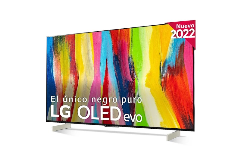 LG Televisor LG 4K OLED evo, Procesador Inteligente de Máxima Potencia 4K a9 Gen 5 con IA, compatible con el 100% de formatos HDR, HDR Dolby Vision, Dolby Atmos, Smart TV webOS22, el mejor TV para Gaming., OLED42C26LB