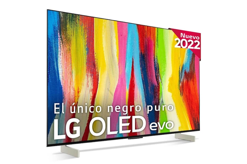 LG Televisor LG 4K OLED evo, Procesador Inteligente de Máxima Potencia 4K a9 Gen 5 con IA, compatible con el 100% de formatos HDR, HDR Dolby Vision, Dolby Atmos, Smart TV webOS22, el mejor TV para Gaming., OLED42C26LB
