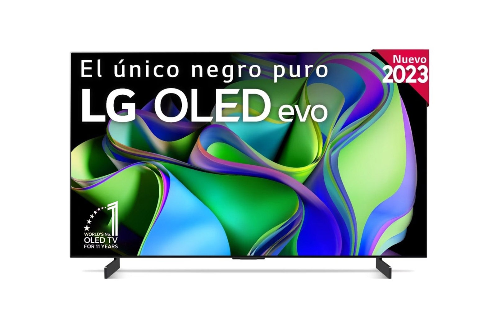 LG TV LG OLED evo 4K de 42'' C3, Procesador Máxima Potencia, Dolby Vision / Dolby ATMOS, Smart TV webOS23, el mejor TV para Gaming., OLED42C34LA