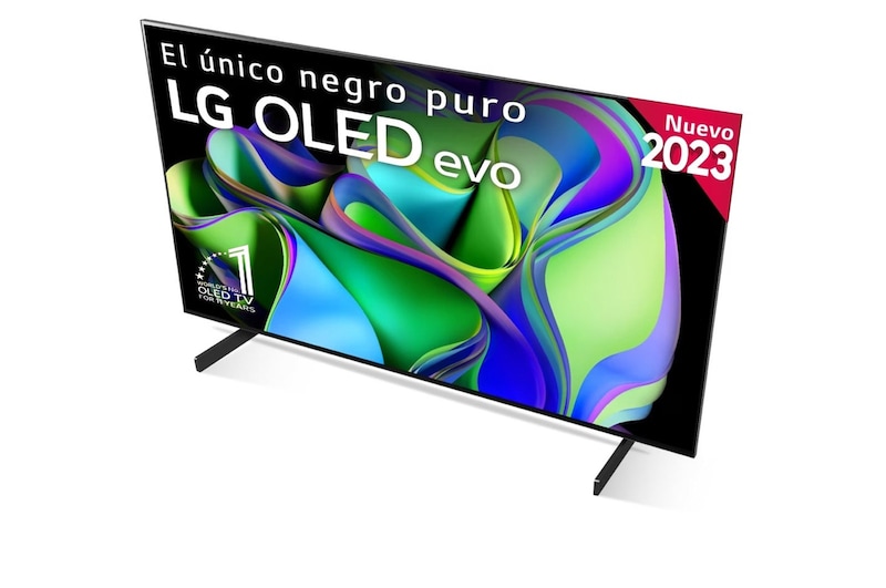 LG TV LG OLED evo 4K de 42'' C3, Procesador Máxima Potencia, Dolby Vision / Dolby ATMOS, Smart TV webOS23, el mejor TV para Gaming., OLED42C34LA