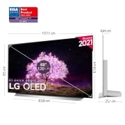 LG 4K OLED, SmartTV webOS 6.0, Procesador Inteligente 4K α9 Gen4 con AI, HDR Dolby Vision, DOLBY ATMOS [Clase de eficiencia energética G], OLED48C15LA