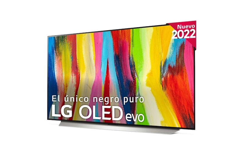 LG Televisor LG 4K OLED evo, Procesador Inteligente de Máxima Potencia 4K a9 Gen 5 con IA, compatible con el 100% de formatos HDR, HDR Dolby Vision, Dolby Atmos, Smart TV webOS22, el mejor TV para Gaming., OLED48C25LB
