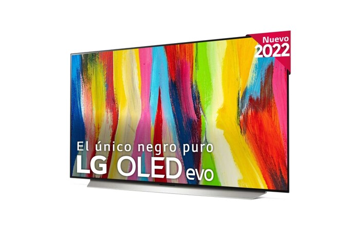 LG Televisor LG 4K OLED evo, Procesador Inteligente de Máxima Potencia 4K a9 Gen 5 con IA, compatible con el 100% de formatos HDR, HDR Dolby Vision, Dolby Atmos, Smart TV webOS22, el mejor TV para Gaming., OLED48C25LB