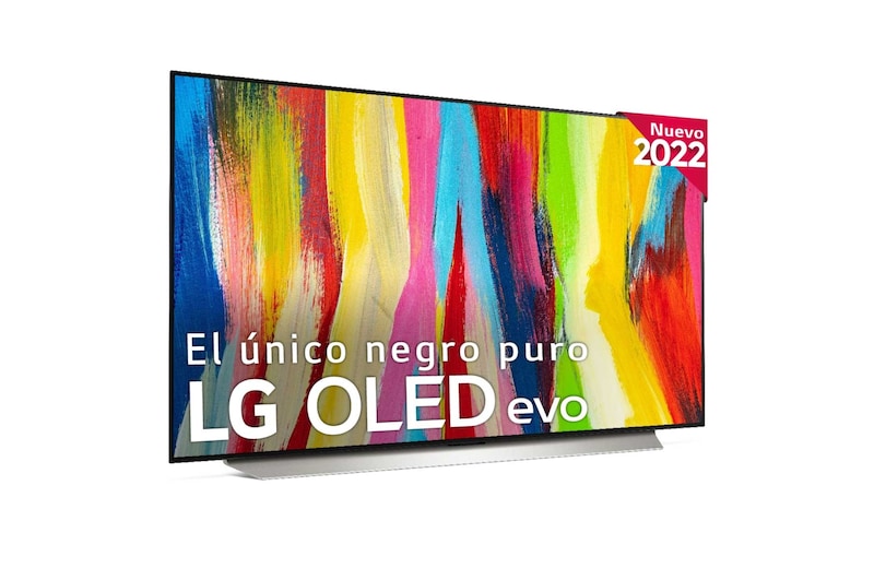 LG TV LG 4K OLED evo, Procesador Inteligente de Máxima Potencia 4K a9 Gen 5 con IA, compatible con el 100% de formatos HDR, HDR Dolby Vision, Dolby Atmos y Filmmaker. Smart TV webOS22, el Mejor TV para Gaming. , OLED48C26LB