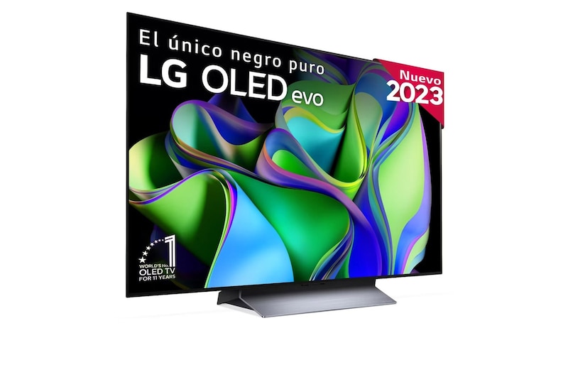 LG TV LG OLED evo 4K de 48'' C3, Procesador Máxima Potencia, Dolby Vision / Dolby ATMOS, Smart TV webOS23, el mejor TV para Gaming., OLED48C34LA