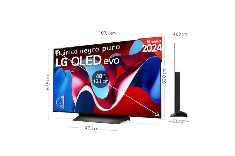 LG 48 pulgadas Smart TV LG OLED evo AI C4 4K 2024 , OLED48C45LA