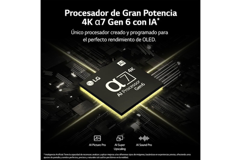 LG TV LG OLED 4K de 55'' B3, Procesador Gran Potencia, Dolby Vision / Dolby ATMOS, Smart TV webOS23, el mejor TV para Gaming., OLED55B36LA