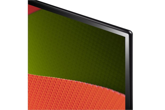 Imagen en primer plano de LG OLED TV, OLED B4 mostrando el borde superior