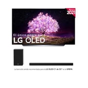 LG 4K OLED, SmartTV webOS 6.0, Procesador Inteligente 4K α9 Gen4 con AI, HDR Dolby Vision, DOLBY ATMOS [Clase de eficiencia energética G], OLED55C14LB