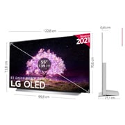 LG 4K OLED, SmartTV webOS 6.0, Procesador Inteligente 4K α9 Gen4 con AI, HDR Dolby Vision, DOLBY ATMOS [Clase de eficiencia energética G], OLED55C16LA