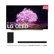 LG 4K OLED, SmartTV webOS 6.0, Procesador Inteligente 4K α9 Gen4 con AI, HDR Dolby Vision, DOLBY ATMOS [Clase de eficiencia energética G], OLED55C16LA