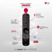 LG Televisor LG  4K OLED evo, Procesador Inteligente de Máxima Potencia 4K a9 Gen 5 con IA, compatible con el 100% de formatos HDR, HDR Dolby Vision, Dolby Atmos, Smart TV webOS22, el mejor TV para Gaming., OLED55C24LA