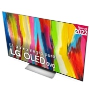 LG Televisor LG 4K OLED evo, Procesador Inteligente de Máxima Potencia 4K a9 Gen 5 con IA, compatible con el 100% de formatos HDR, HDR Dolby Vision y Dolby Atmos, Smart TV webOS22, el mejor TV para Gaming. , OLED55C25LB