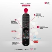 LG Televisor LG  4K OLED evo, Procesador Inteligente de Máxima Potencia 4K a9 Gen 5 con IA, compatible con el 100% de formatos HDR, HDR Dolby Vision, Dolby Atmos, Smart TV webOS22, el mejor TV para Gaming., OLED55C26LD