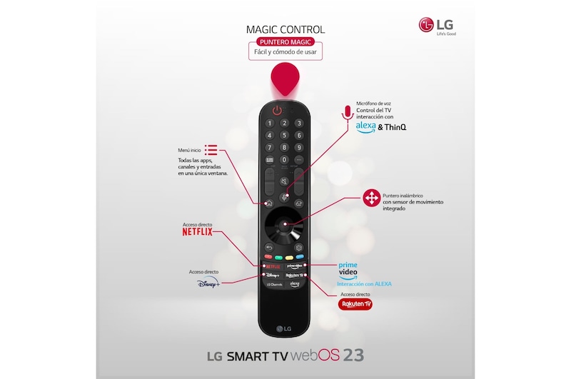 LG TV LG OLED evo 4K de 55'' C3, Procesador Máxima Potencia, Dolby Vision / Dolby ATMOS, Smart TV webOS23, el mejor TV para Gaming., OLED55C34LA