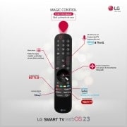 LG TV LG  OLED evo 4K de 55'' C3, Procesador Máxima Potencia, Dolby Vision / Dolby ATMOS, Smart TV webOS23, el mejor TV para Gaming., OLED55C35LA