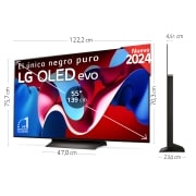 LG 55 pulgadas TV LG OLED AI 4K serie C4  con Smart TV WebOS24, OLED55C46LA