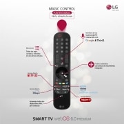 LG Televisor LG  4K OLED, Procesador Inteligente de Máxima Potencia 4K a9 Gen 5 con IA, compatible con el 100% de formatos HDR, HDR Dolby Vision, Dolby Atmos, Smart TV webOS22, el mejor TV para Gaming., OLED55CS6LA