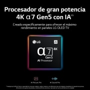 LG Televisor LG  4K OLED, Procesador Inteligente de Máxima Potencia 4K a9 Gen 5 con IA, compatible con el 100% de formatos HDR, HDR Dolby Vision, Dolby Atmos, Smart TV webOS22, el mejor TV para Gaming., OLED55CS6LA