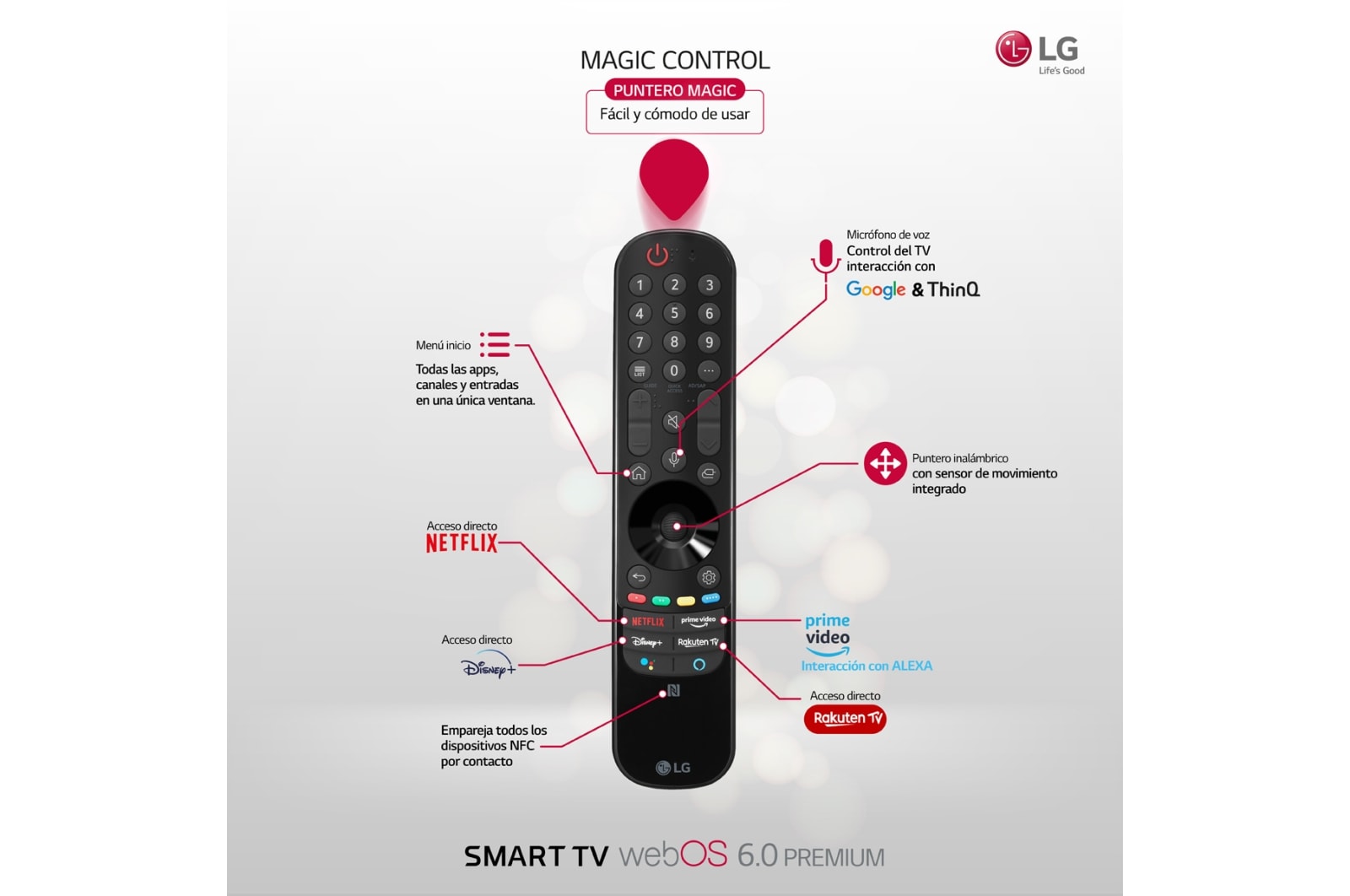 LG 4K OLED, SmartTV webOS 6.0, Procesador Inteligente 4K α9 Gen4 con AI, HDR Dolby Vision, DOLBY ATMOS [Clase de eficiencia energética G], OLED55G16LA