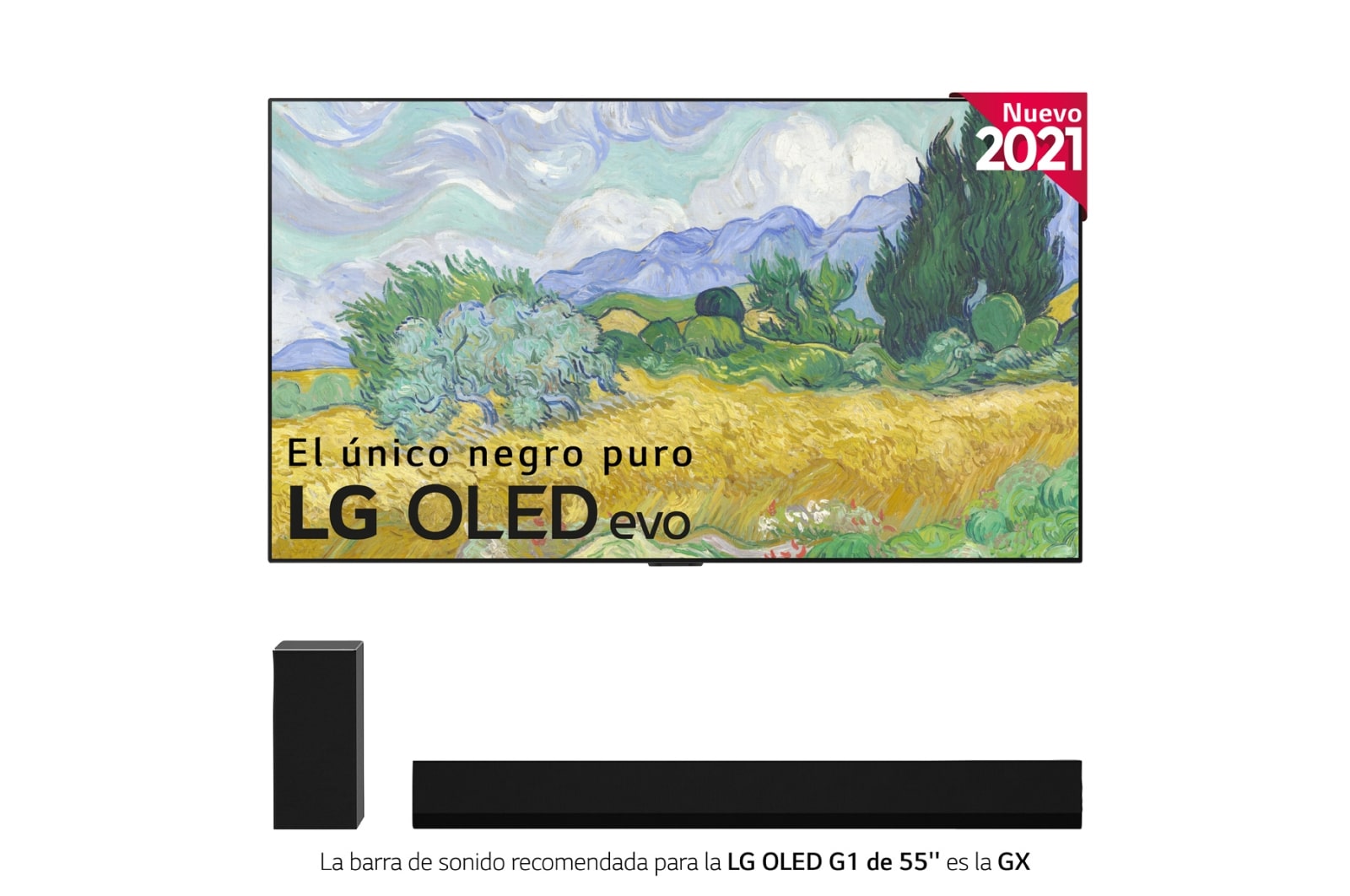 LG 4K OLED, SmartTV webOS 6.0, Procesador Inteligente 4K α9 Gen4 con AI, HDR Dolby Vision, DOLBY ATMOS [Clase de eficiencia energética G], OLED55G16LA