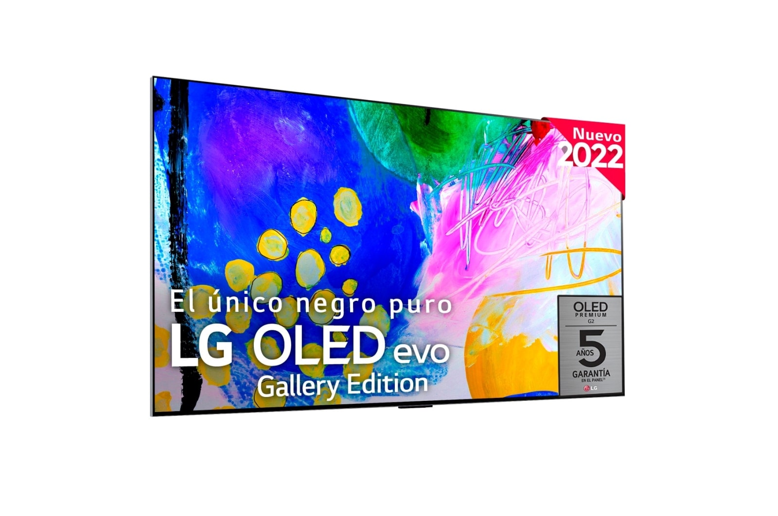 LG Televisor LG  4K OLED evo Gallery Edition, Procesador Inteligente de Máxima Potencia 4K a9 Gen 5 con IA, compatible con el 100% de formatos HDR, HDR Dolby Vision, Dolby Atmos, Smart TV webOS22, el mejor TV para Gaming. Ideal para colgar en la pared, OLED55G23LA