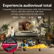 LG Televisor LG  4K OLED evo Gallery Edition, Procesador Inteligente de Máxima Potencia 4K a9 Gen 5 con IA, compatible con el 100% de formatos HDR, HDR Dolby Vision, Dolby Atmos, Smart TV webOS22, el mejor TV para Gaming. Ideal para colgar en la pared, OLED55G23LA