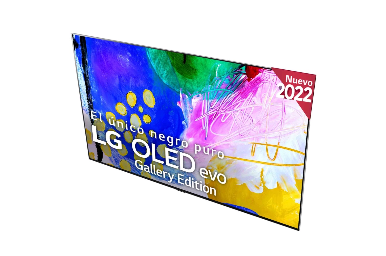 LG Televisor LG  4K OLED evo Gallery Edition, Procesador Inteligente de Máxima Potencia 4K a9 Gen 5 con IA, compatible con el 100% de formatos HDR, HDR Dolby Vision, Dolby Atmos, Smart TV webOS22, el mejor TV para Gaming.  Ideal para colgar en la pared., OLED55G26LA