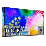 LG Televisor LG  4K OLED evo Gallery Edition, Procesador Inteligente de Máxima Potencia 4K a9 Gen 5 con IA, compatible con el 100% de formatos HDR, HDR Dolby Vision, Dolby Atmos, Smart TV webOS22, el mejor TV para Gaming.  Ideal para colgar en la pared., OLED55G26LA
