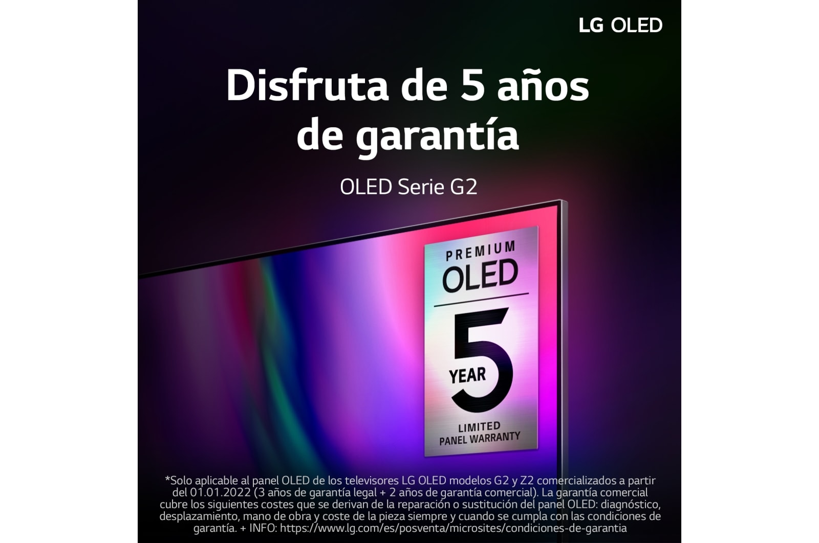 LG 55 pulgadas Smart TV LG OLED evo G2 4K 2022, OLED55G29LA