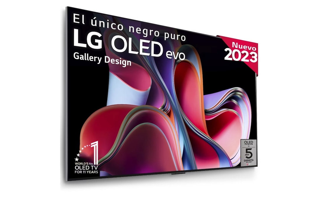 LG TV LG  OLED evo 4K de 55'' G3, Procesador Máxima Potencia, Dolby Vision / Dolby ATMOS, Smart TV webOS23, el mejor TV para Gaming. Perfecta Integración en Pared., OLED55G36LA