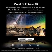 LG TV LG  OLED evo 4K de 55'' G3, Procesador Máxima Potencia, Dolby Vision / Dolby ATMOS, Smart TV webOS23, el mejor TV para Gaming. Perfecta Integración en Pared., OLED55G36LA