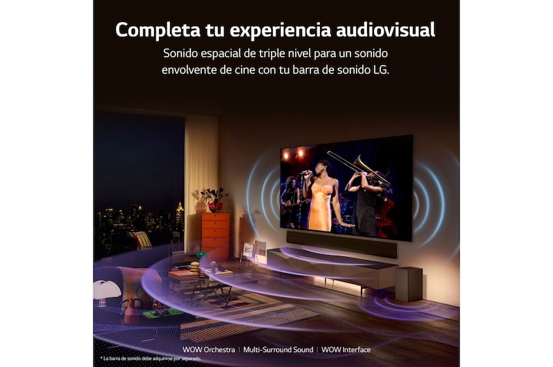 LG TV LG OLED 4K de 65'' B3, Procesador Gran Potencia, Dolby Vision / Dolby ATMOS, Smart TV webOS23, perfecto para Gaming., OLED65B36LA