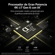 LG TV LG OLED 4K de 65'' B3, Procesador Gran Potencia, Dolby Vision / Dolby ATMOS, Smart TV webOS23, perfecto para Gaming., OLED65B36LA
