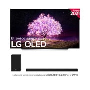 LG 4K OLED, SmartTV webOS 6.0, Procesador Inteligente 4K α9 Gen4 con AI, HDR Dolby Vision, DOLBY ATMOS [Clase de eficiencia energética G], OLED65C15LA