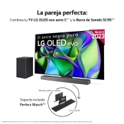 LG TV LG  OLED evo 4K de 65'' C3, Procesador Máxima Potencia, Dolby Vision / Dolby ATMOS, Smart TV webOS23, el mejor TV para Gaming., OLED65C36LC