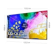 LG Televisor LG  4K OLED evo Gallery Edition, Procesador Inteligente de Máxima Potencia 4K a9 Gen 5 con IA, compatible con el 100% de formatos HDR, HDR Dolby Vision, Dolby Atmos, Smart TV webOS22, el mejor TV para Gaming.  Ideal para colgar en la pared., OLED65G23LA