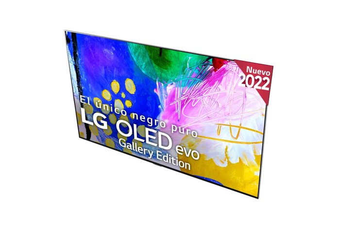 LG Televisor LG 4K OLED evo Gallery Edition, Procesador Inteligente de Máxima Potencia 4K a9 Gen 5 con IA, compatible con el 100% de formatos HDR, HDR Dolby Vision, Dolby Atmos, Smart TV webOS22, el mejor TV para Gaming. Ideal para colgar en la pared, OLED65G26LA