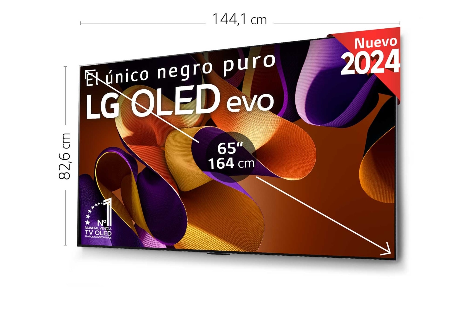 LG 65 pulgadas Smart TV LG OLED evo AI G4 4K 2024, OLED65G45LW